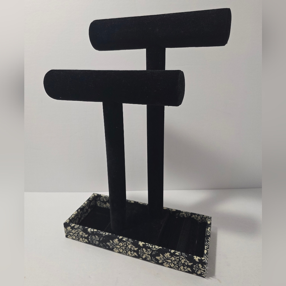 Black Velvet Jewelry Display Stand